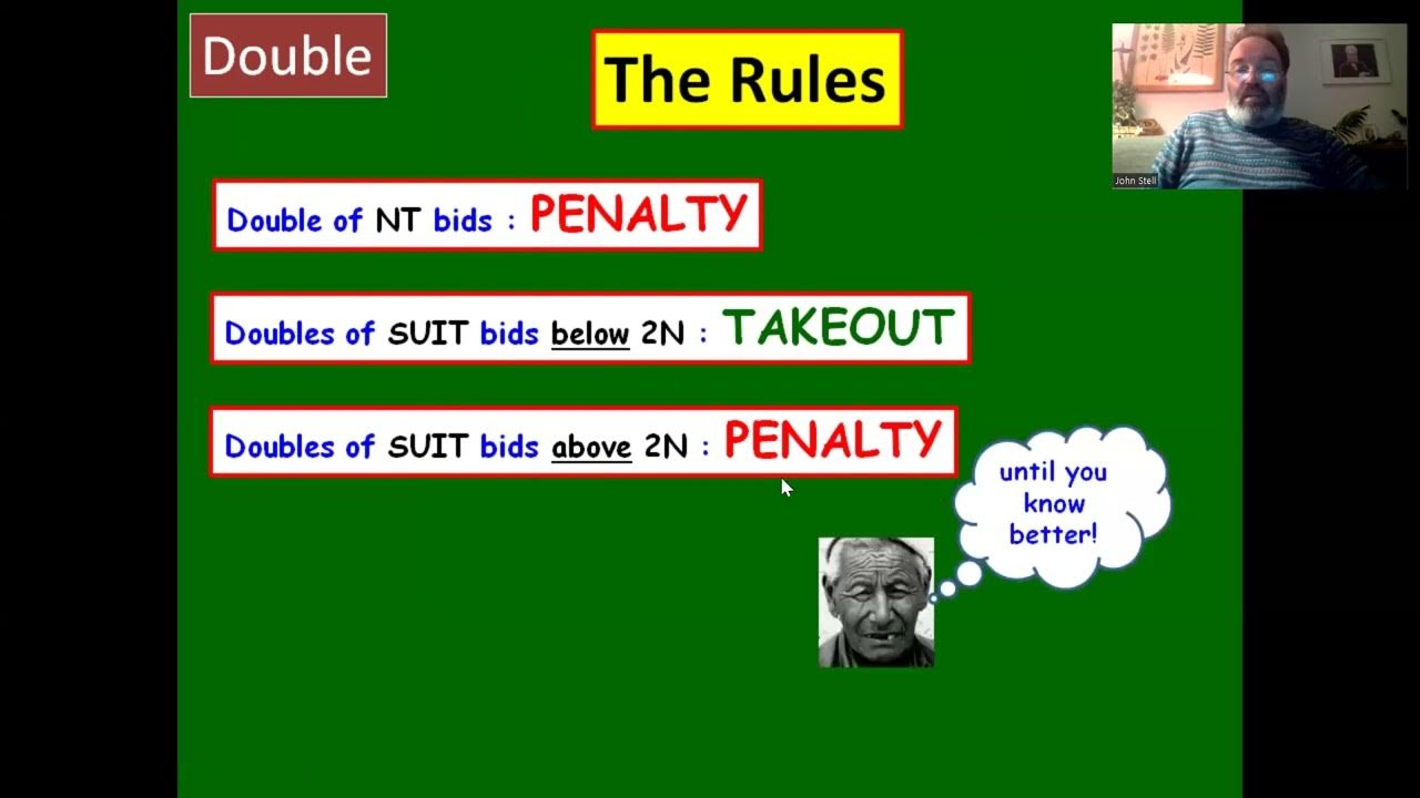 Beginner Bridge Lessons Lesson 20 Take out doubles YouTube