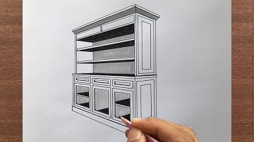 How to Draw a Cabinet in 2-Point Perspective