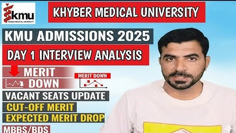 KMU Day 1 Summary: MBBS/BDS Closing Merit 2025-26 | Vacant Seats Analysis & Expected Cut-off