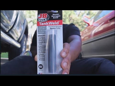 Trying to use JB Weld to WELD my tank back together!!!! - YouTube