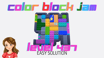 Color Block Jam Level 437 Easy Game Solve