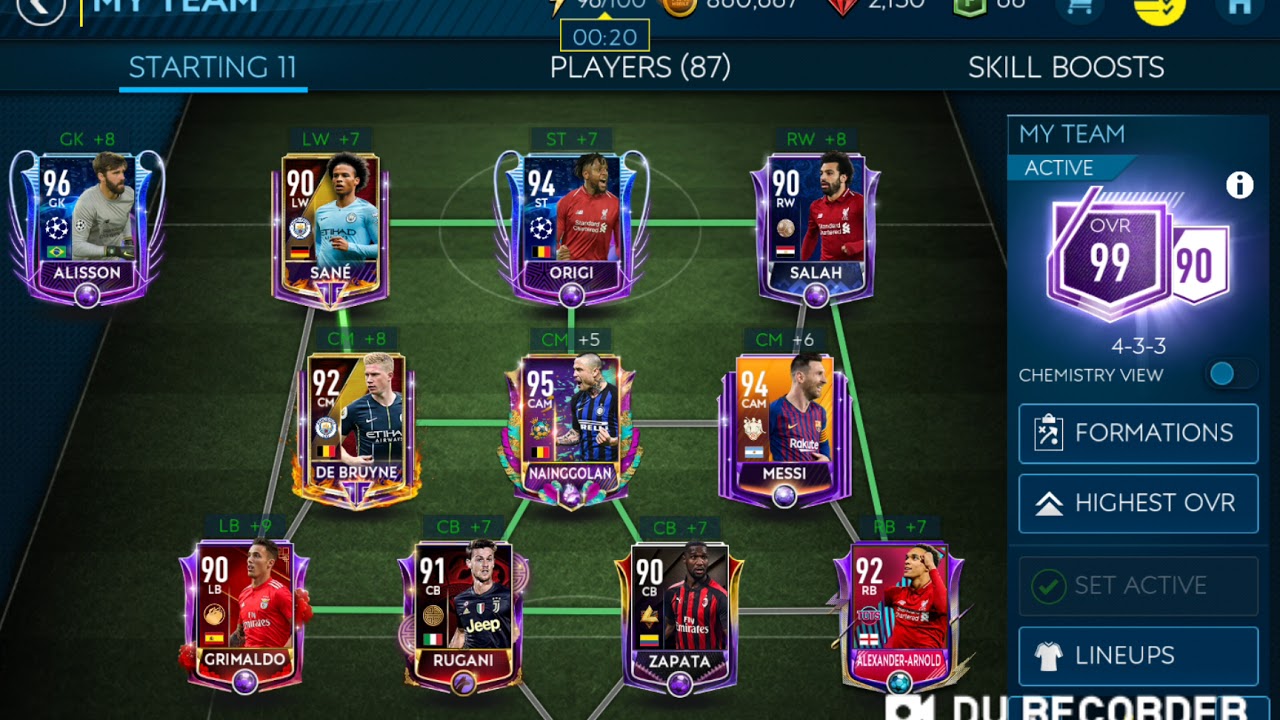 MAKING 100 OVERALL TEAM IN FIFA MOBILE! I AM UNBEATEN! 7 YouTube
