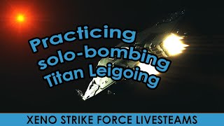 [Elite Dangerous] Practicing solo-bombing Titan Leigong