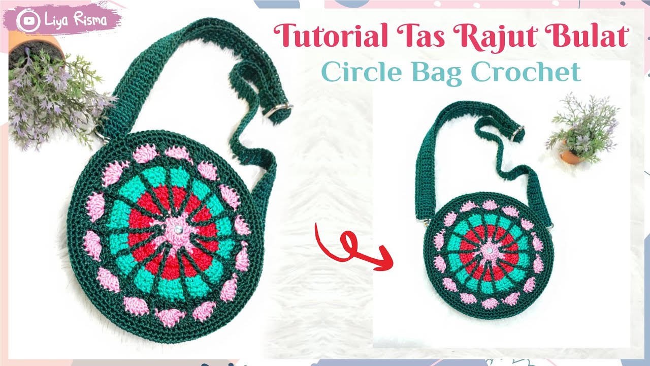 Tutorial Tas Rajut Bulat Terbaru | Mudah dan Hemat Benang