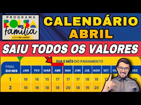 BOLSA FAMÍLIA ABRIL: CALENDÁRIO, NOVOS VALORES, VALE GÁS, PÉ DE MEIA E CESTAS BÁSICAS - PAGAMENTOS