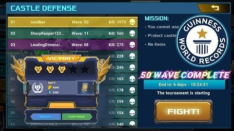Defense Legend 3: Future War | Tournament (Top1 Player ) |World Record | (Complete 50 Wave)🔥Gameplay
