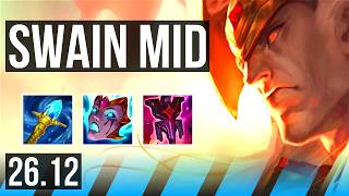 SWAIN vs KASSADIN (MID) | Good KDA: 8/1/15 | EUW Challenger | 26.12