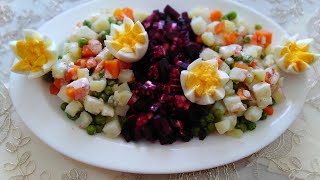 vegetable salad recipes سلطة صحية و اقتصادية سريعة التحضير