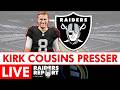 Raiders LIVE: Kirk Cousins Introductory Press Conference News &amp; Reaction