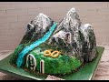3D торт ГОРЫ. Сборка и украшение БЗК. Подробно. BERGE Torte. Mountain Cake. As MONTANHAS BOLO