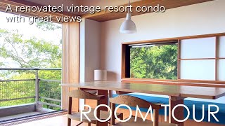 Vintage condominium in a resort area with a viewA renovation of a 60yearold condo