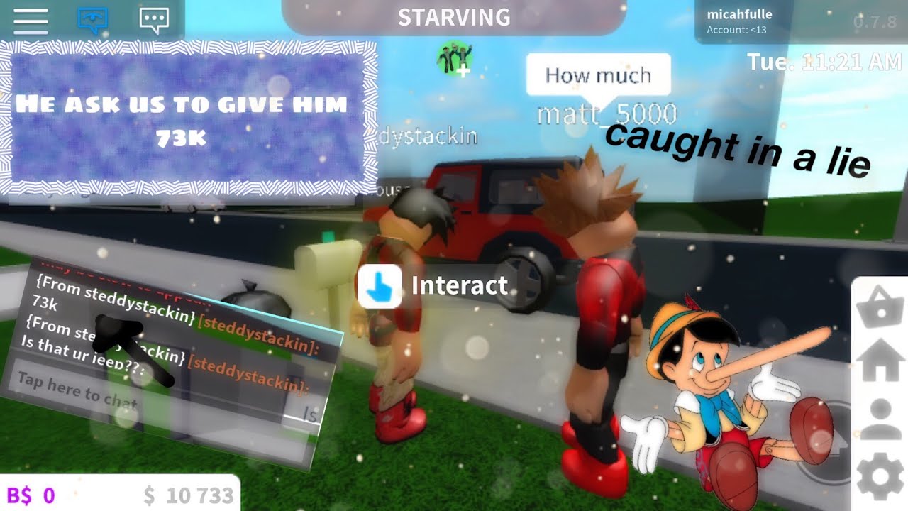 Roblox Bloxburg Social Experiment Catching Money Hungry People