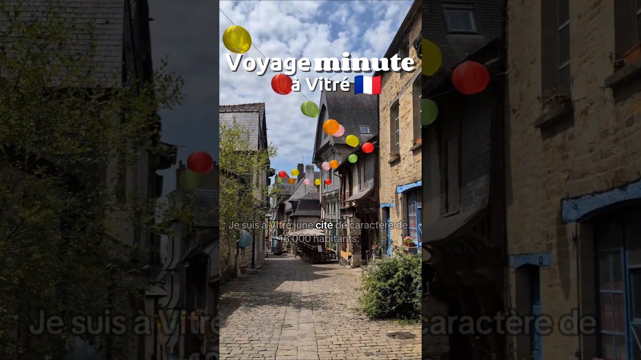 On découvre Vitré, une cité Médiévale avec un château qui m'a impressionné !