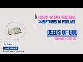 Deeds of God on Psalms 9, 18 and 118 | 30 Days Bible Reading Challenge Day 4