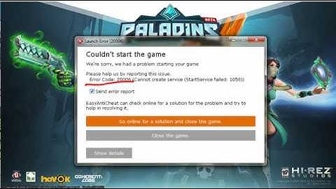 КАК РЕШИТЬ ПРОБЛЕМУ В PALADINS | ERROR 20006