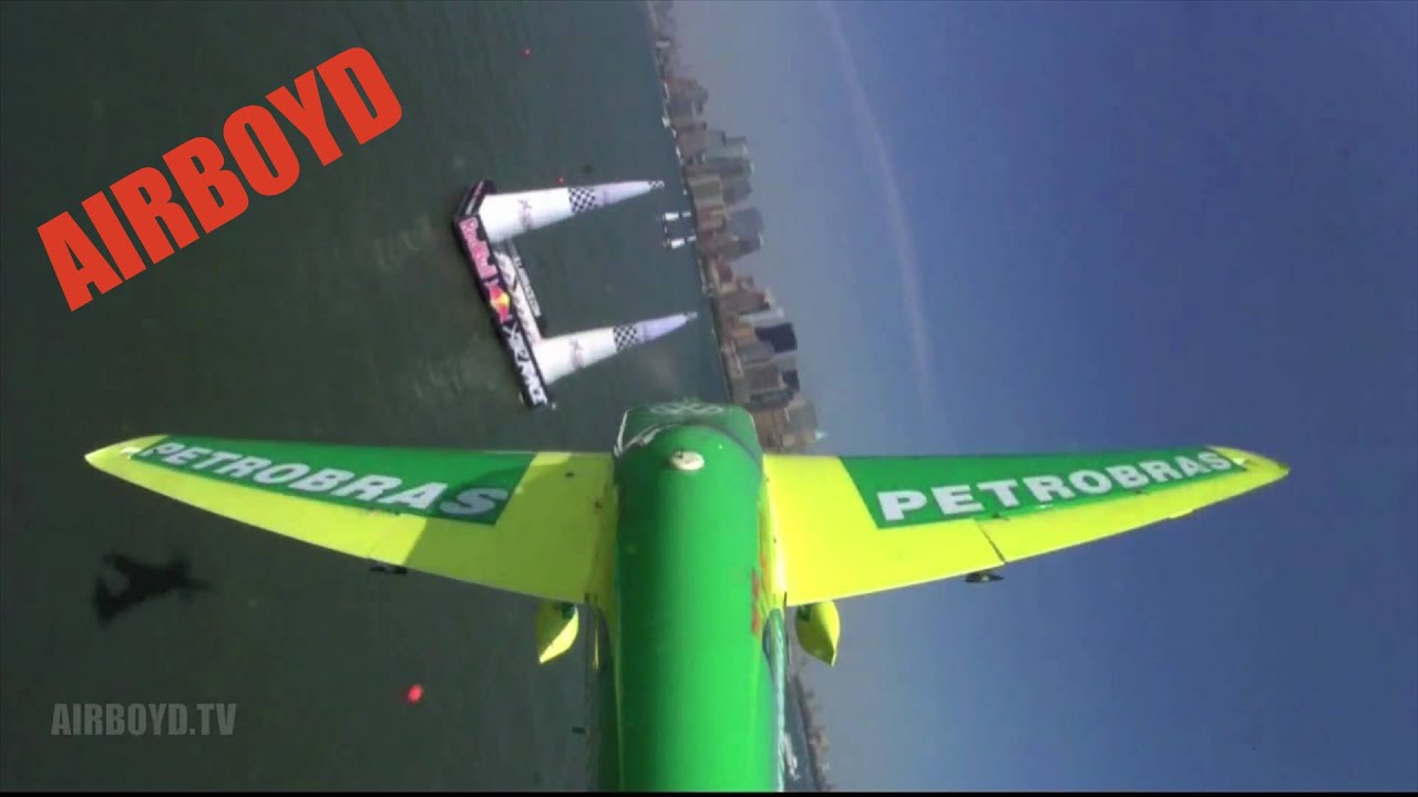 Red Bull Air Race Track Introduction New York - Mike Goulian Zivko
