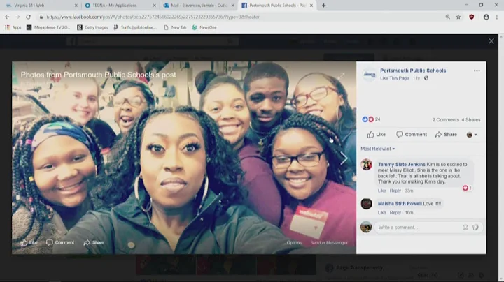Missy Elliott visits Woodrow Wilson High School, d...