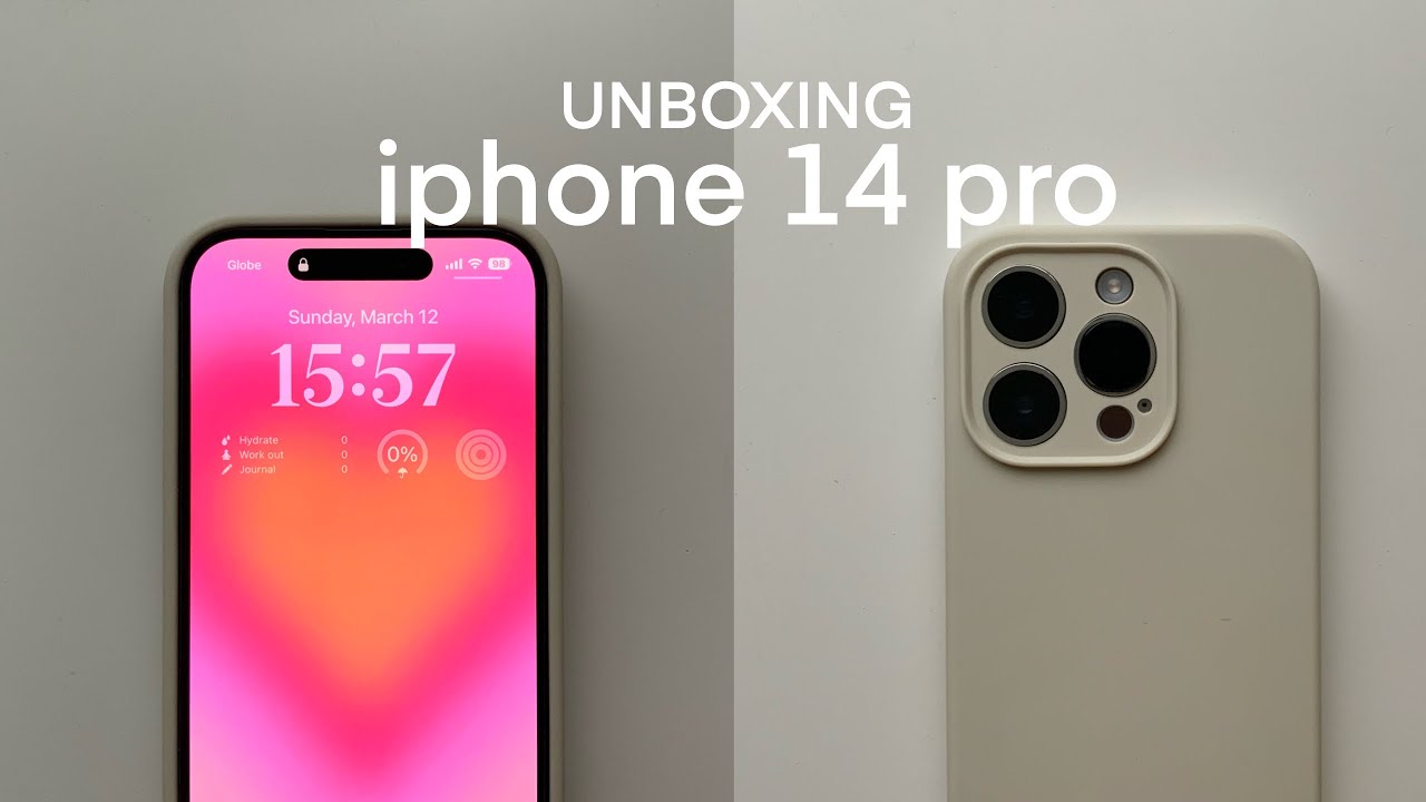 unbox with me: iphone 14 pro (silver) 🤍 ASMR
