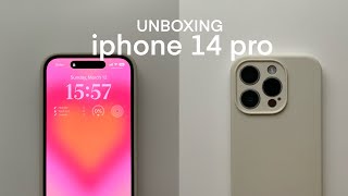 unbox with me: iphone 14 pro (silver)  ASMR