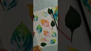 #youtubeshorts #acrylic leaf painting