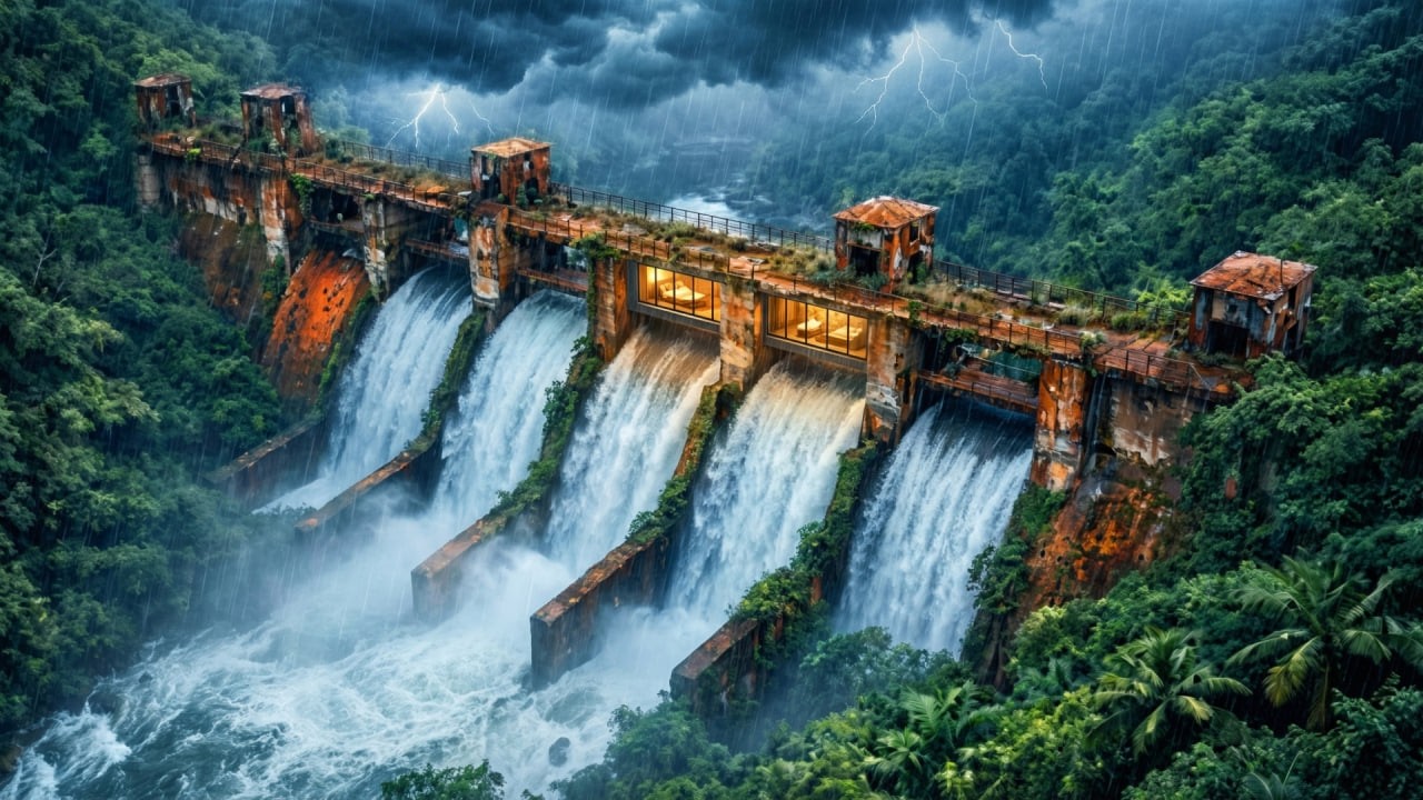 I Turned an Abandoned Water Dam Into a Modern Luxury House (ASMR)