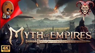 Myth of Empires ПВП сервер В ожидании китайцев Стрим 4К Прохождение #24