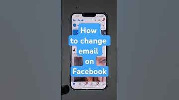 How to change email on Facebook