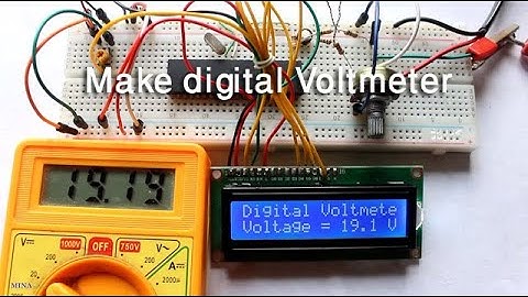 How to make digital voltmeter use pic microcontroller (0-30)V and mikro c