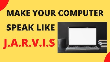 Make your computer speak like jarvis! in just 3 lines!!!