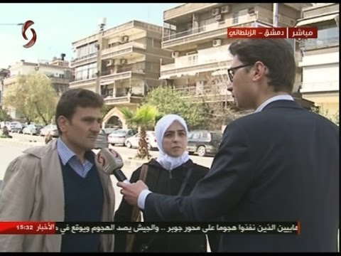 موفد الإخبارية السورية رامي عباس إلى منطقة الزبلطاني بدمشق 19 03 2017