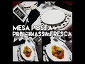 MESA POSTA  PRETA E BRANCA  - ALMOÇO DOMINGO