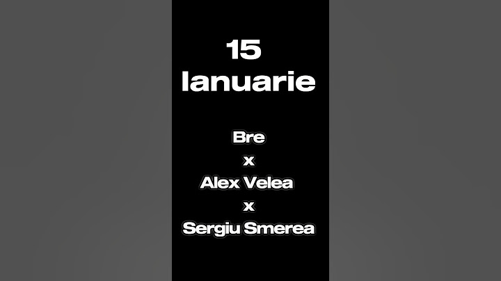 15 Ianuarie Bre x Alex Velea x Sergiu Smerea