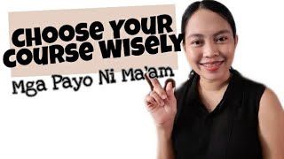 Tips for Choosing a College Course | What are the factors to consider #maamniza