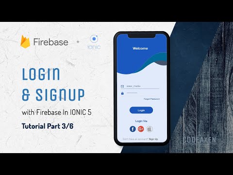 Ionic 5 Login with Firebase Tutorial Part 3/6 A