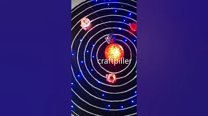 solar system working model with led lights - shorts - craftpiller