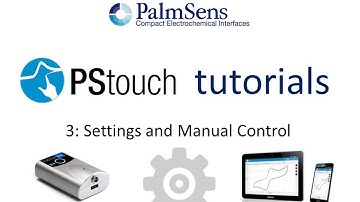 PStouch tutorial 3: Settings and Manual Control