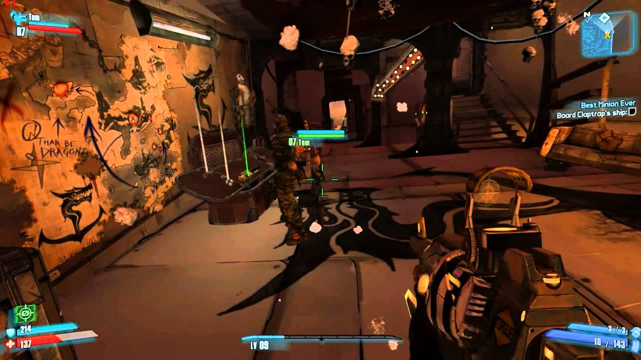 Borderlands 2 Floating/Sliding Player
