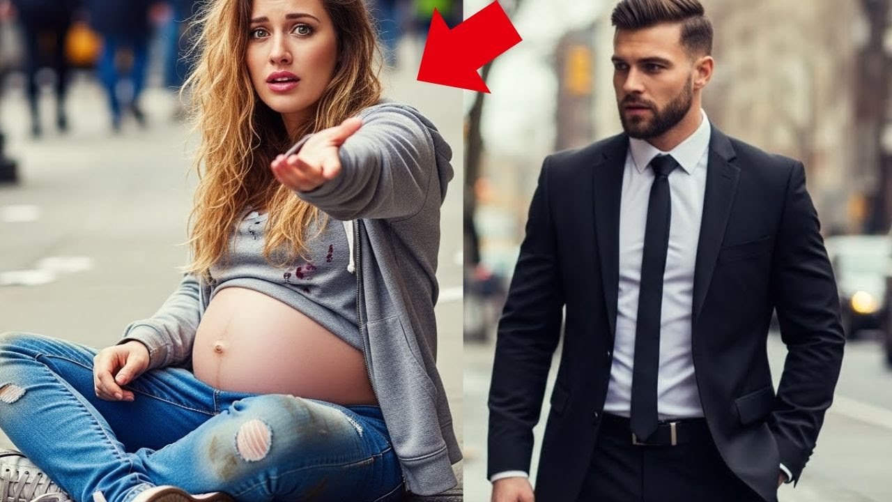 AO VER UMA MULHER GRÁVIDA PEDINDO AJUDA, UM MILIONÁRIO INTERROMPE UM EVENTO IMPORTANTE PRA AJUDÁ-LA!