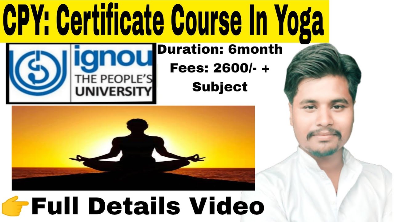 phd in yoga from ignou