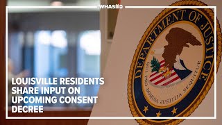 Department of Justice holds public input session in Louisville on consent decree