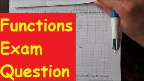 Leaving Cert Functions Exam Question, Higher Level