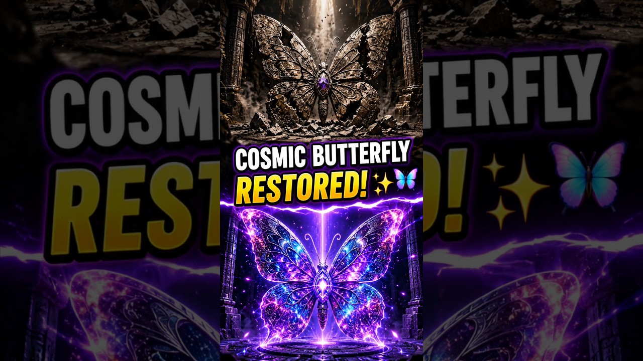 Ancient Cosmic Butterfly Artifact Restored! 🦋✨ #shorts - YouTube
