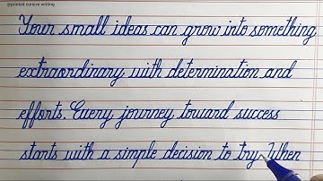 CURSIVE WRITING tutorial for Beginners | Cursive Handwriting practice