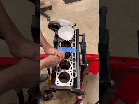 1992 BMW E34 M5 Engine Block Deck Surface Prep #shorts #bmw #cars #bmwm3  #engine