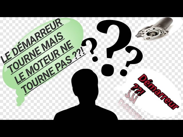 Démarreur qui tourne dans le vide - YouTube