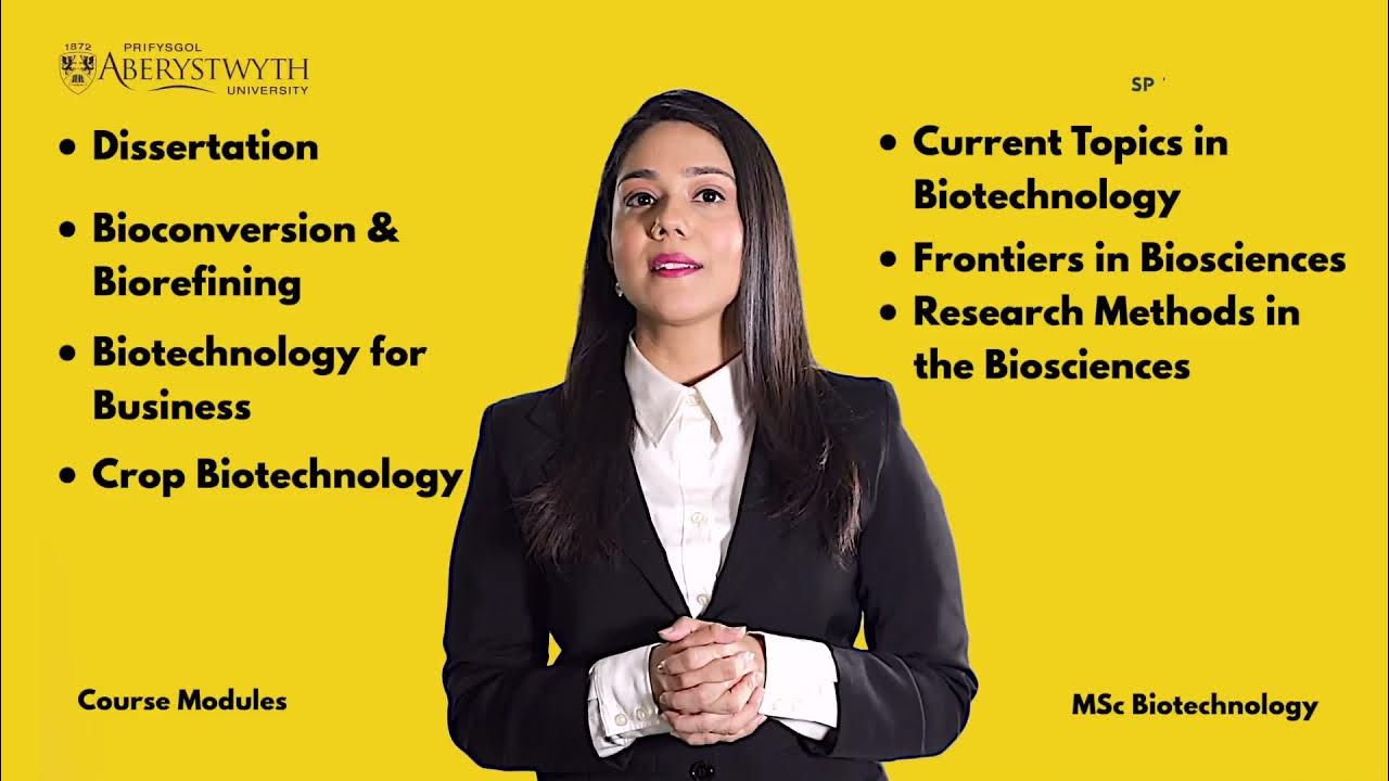 MSc Biotechnology - Course Modules - Aberystwyth University (UK) - YouTube