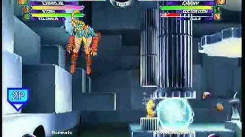 MvC2 Online (360): Brett (Cha/Storm/Col) vs DiscoCokkroach (Guile/Cammy/Doom) 8 .:5.4.10:.