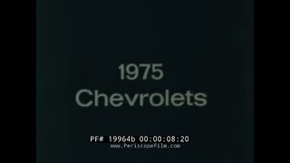 1975 CHEVROLET IMPALA & CAPRICE  GENERAL MOTORS AUTOMOBILE PROMO FILM  19964b