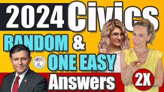 100 civics questions ONE EASY answers US naturalization test | 2008 Civics Test | Officer Chelsea