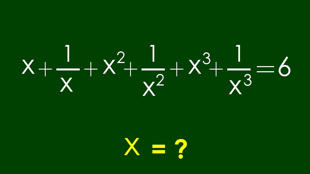 A Nice Algebra Problem | Math Olympiad x=?